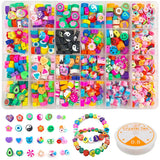 10mm Polymer Clay Beads Kit for Jewelry Making DIY Accessories
