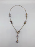 10mm Gray Labradorite Necklace with Magnetic Clasp