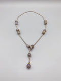 10mm Gray Labradorite Necklace with Magnetic Clasp