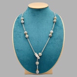 10mm Gray Labradorite Necklace with Magnetic Clasp