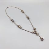 10mm Gray Labradorite Necklace with Magnetic Clasp
