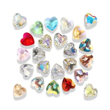 10mm Heart Crystals Rhinestones Glass Beads DIY Clothing Decoration