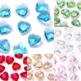 10mm Heart Crystals Rhinestones Glass Beads DIY Clothing Decoration