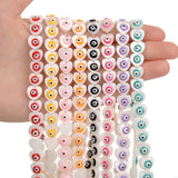 10mm Heart Eye Shell Beads Natural Mother of Pearl for Jewelry Making DIY