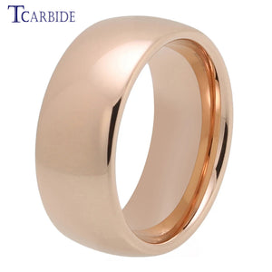 10mm Tungsten Wedding Band Domed Polished Comfort Fit