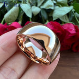 10mm Tungsten Wedding Band Domed Polished Comfort Fit