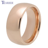 10mm Tungsten Wedding Band Domed Polished Comfort Fit