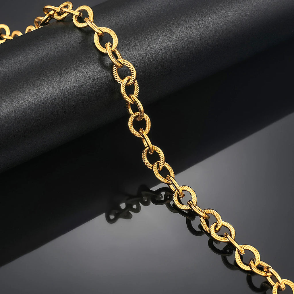 10mm Stainless Steel Cable Chain Necklace 14-30 Inch