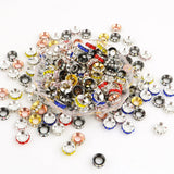 10mm Metal Rhinestone Spacer Big Hole Beads For DIY Jewelry Making