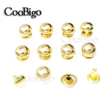 10mm Metal Spike Round Rivets Studs Double Cap Leathercraft Punk Rock