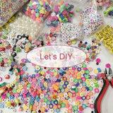 10mm Polymer Clay Beads Mix Cloud/Smiley/Heart/Letter/Superheros Spacer Beads