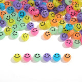 10mm Smile Face Acrylic Spacer Beads Mixcolor DIY Jewelry Bracelet Necklace
