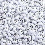 10mm Smile Face Acrylic Spacer Beads Mixcolor DIY Jewelry Bracelet Necklace