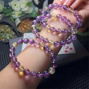 10mm Ametrine Amethyst Bracelet for Women Men