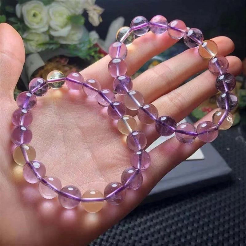 10mm Ametrine Amethyst Bracelet for Women Men