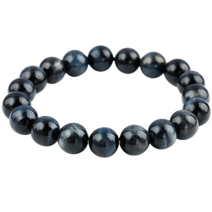 10mm Tiger's Eye Stone Buddha Prayer Beads Bracelet Reiki Healing