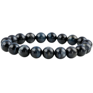 10mm Tiger's Eye Stone Buddha Prayer Beads Bracelet Reiki Healing