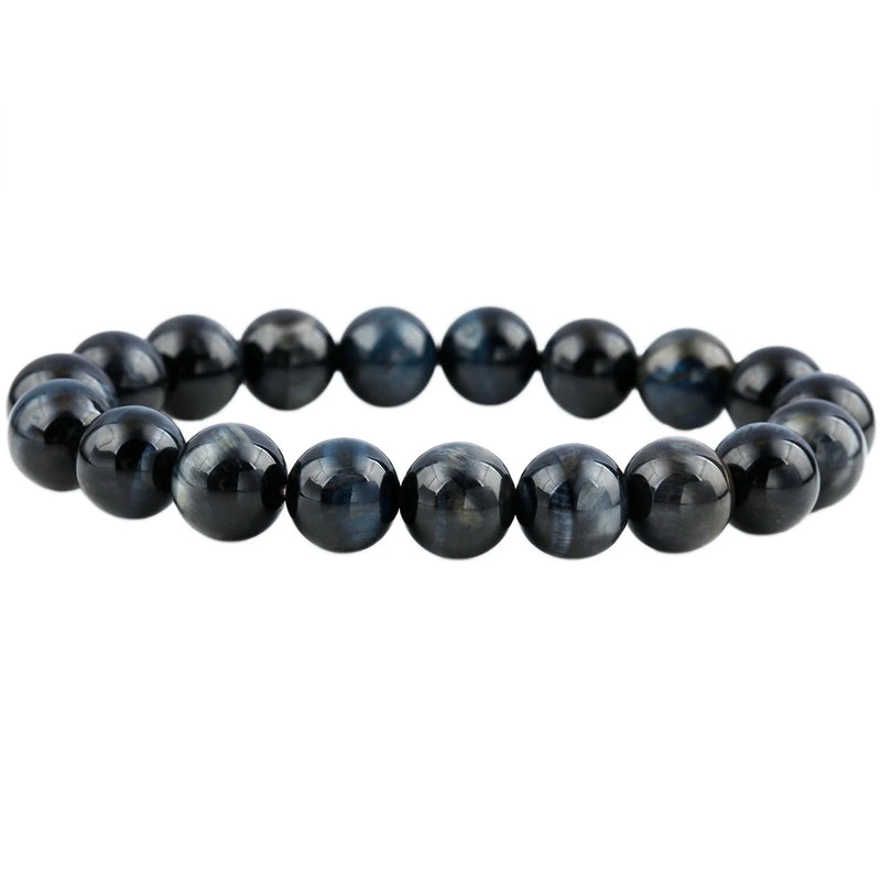 10mm Tiger's Eye Stone Buddha Prayer Beads Bracelet Reiki Healing
