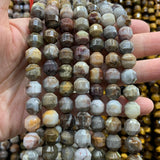 10mm Crazy Agate Yellow Tiger Eye Stone Beads 15'' DIY Loose Beads