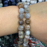 10mm Crazy Agate Yellow Tiger Eye Stone Beads 15'' DIY Loose Beads