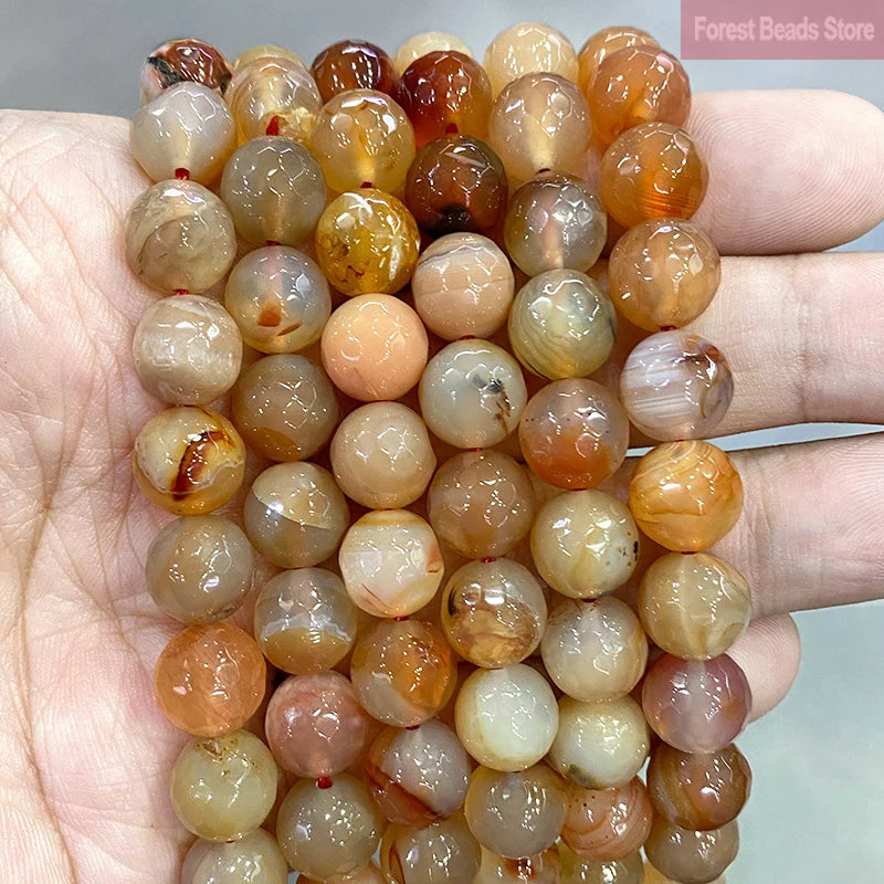 10mm Cracked Dream Dragon Veins Agates Round Beads 15'' Strand