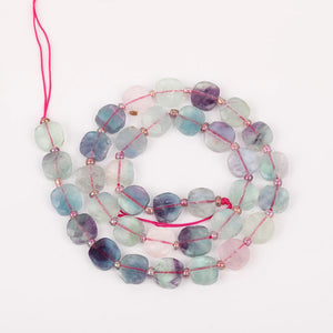 10mm Natural Gems Stone Slab Loose Beads Pendant Necklace