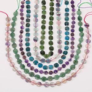10mm Natural Gems Stone Slab Loose Beads Pendant Necklace