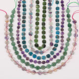 10mm Natural Gems Stone Slab Loose Beads Pendant Necklace
