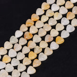 10mm Heart Stone Beads Amazonite Jades Quartzs