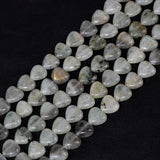 10mm Heart Stone Beads Amazonite Jades Quartzs