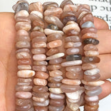 10mm Sunstone Round Chips Loose Spacer Bead for DIY Jewelry Making