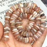 10mm Sunstone Round Chips Loose Spacer Bead for DIY Jewelry Making