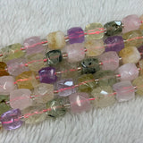 10mm Mix White Rock Smoky Quartz Beads 15'' Cube DIY Jewelry Making