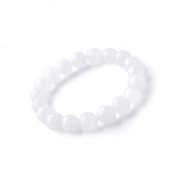 Natural Nephrite Beaded Bracelets - Milk Hetian Jade Healing Reiki Bracelet