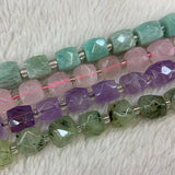 10mm Natural Prehnite Amethyst Amazonite Rose Quartz Beads 15''