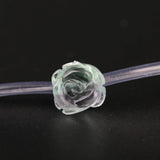 10mm Rainbow Fluorite Rose Flower Beads, Natural Stone Earrings Jewelry Making