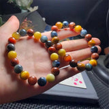 10mm Natural Rainbow Tiger's Eye Bracelet AAAAA