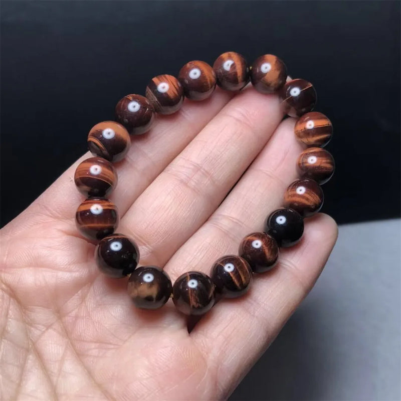 Red Tiger Eye Bracelet Healing Beads Brazil Stone AAAAA