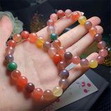 10mm Salt Agate Bracelet Healing Love Gift Stone Beads Jewelry