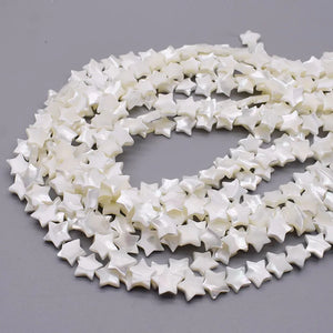 10mm Shell Beads Heart Star Moon Spacer 15inch