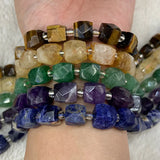 10mm Natural Sodalite Citrine Strawberry Quartz Tiger Eye Beads 15''