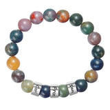 Personalized Tiger Eyes Stone Bracelet with Engraved Name