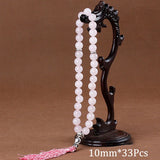 10mm Turquoises Tassel Pendant 33 Prayer Beads Muslim Tasbih Rosary