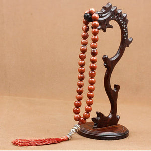10mm Striped Agat Tassel Pendant 33 Prayer Beads Tasbih Allah Mohammed Rosary