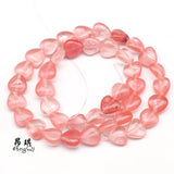10mm Natural Stone Heart Beads for Jewelry Making