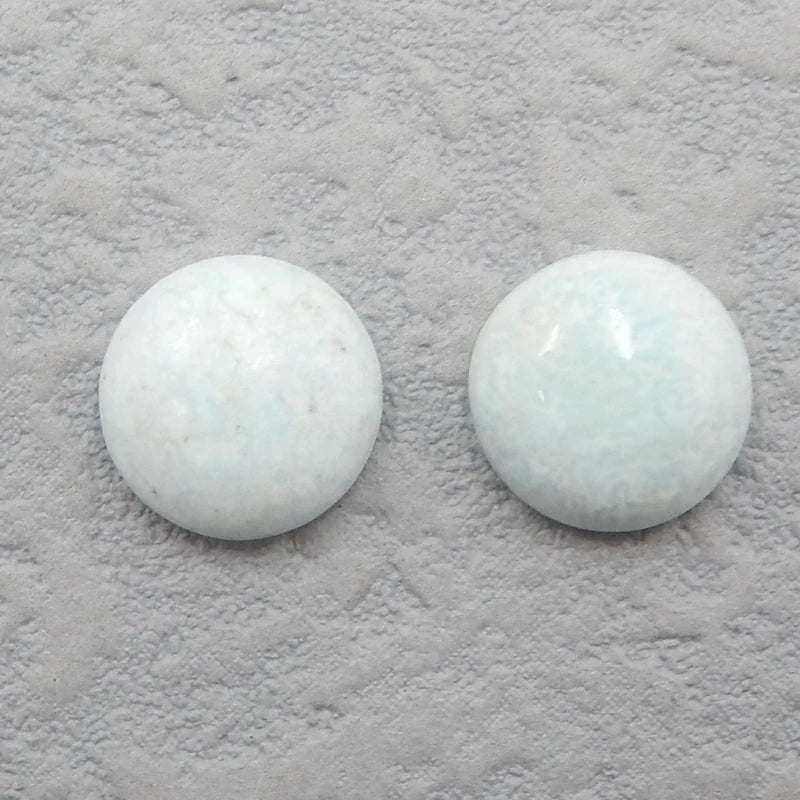 10mm Larimar Cabochons High Polished Gemstone Earring Making