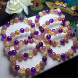 10mm Natural 7 Melody Rutilated Bracelet Gemstone Jewelry AAAAA