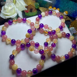 10mm Natural 7 Melody Rutilated Bracelet Gemstone Jewelry AAAAA