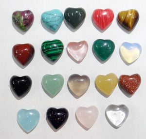 10mm Tiger Eye Stone Cabochons Bead Heart Shape 30pcs