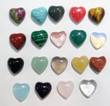 10mm Tiger Eye Stone Cabochons Bead Heart Shape 30pcs
